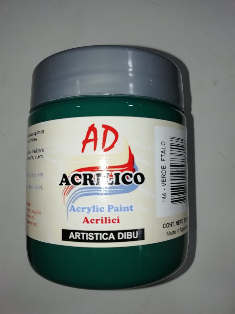 Acrilico ad 200ml 144- verde ftalato