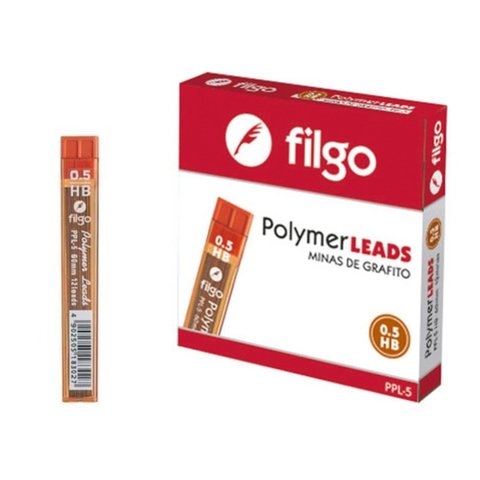 Repuesto lapiz mecanico filgo hb 0.5 mm