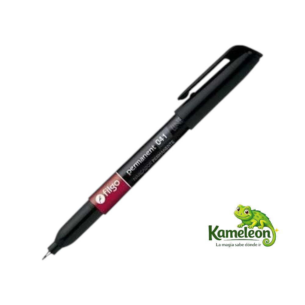 Marcador permanente filgo negro 041 microfibra