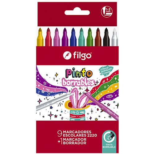 Marcadores filgo borrables 2220 x9