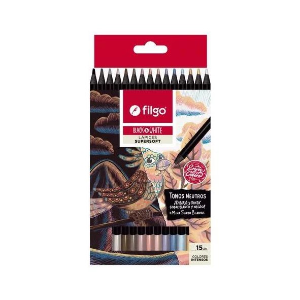 Lapices filgo supersoft tonos neutros x15 