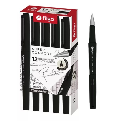Boligrafo filgo tinta negra super confort