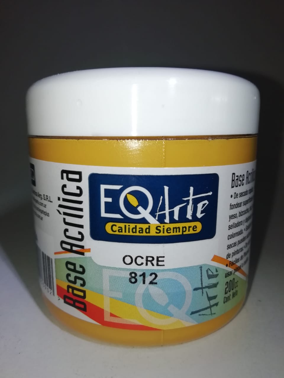 Base eq acrilica  812-ocre 200cc