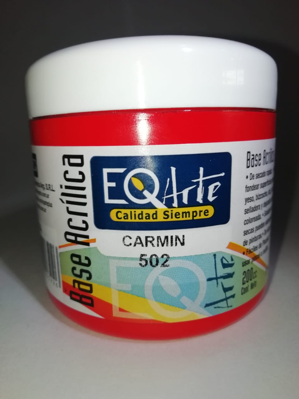 Base eq acrilica 502-carmin 200cc