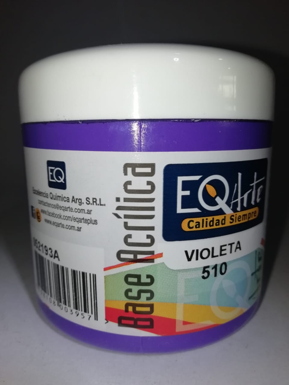 Base eq acrilica 510- violeta 200cc