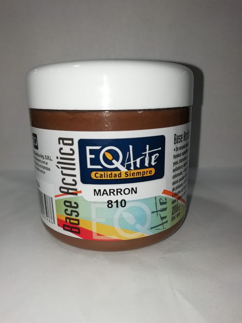Base eq acrilica  810-marron 200cc