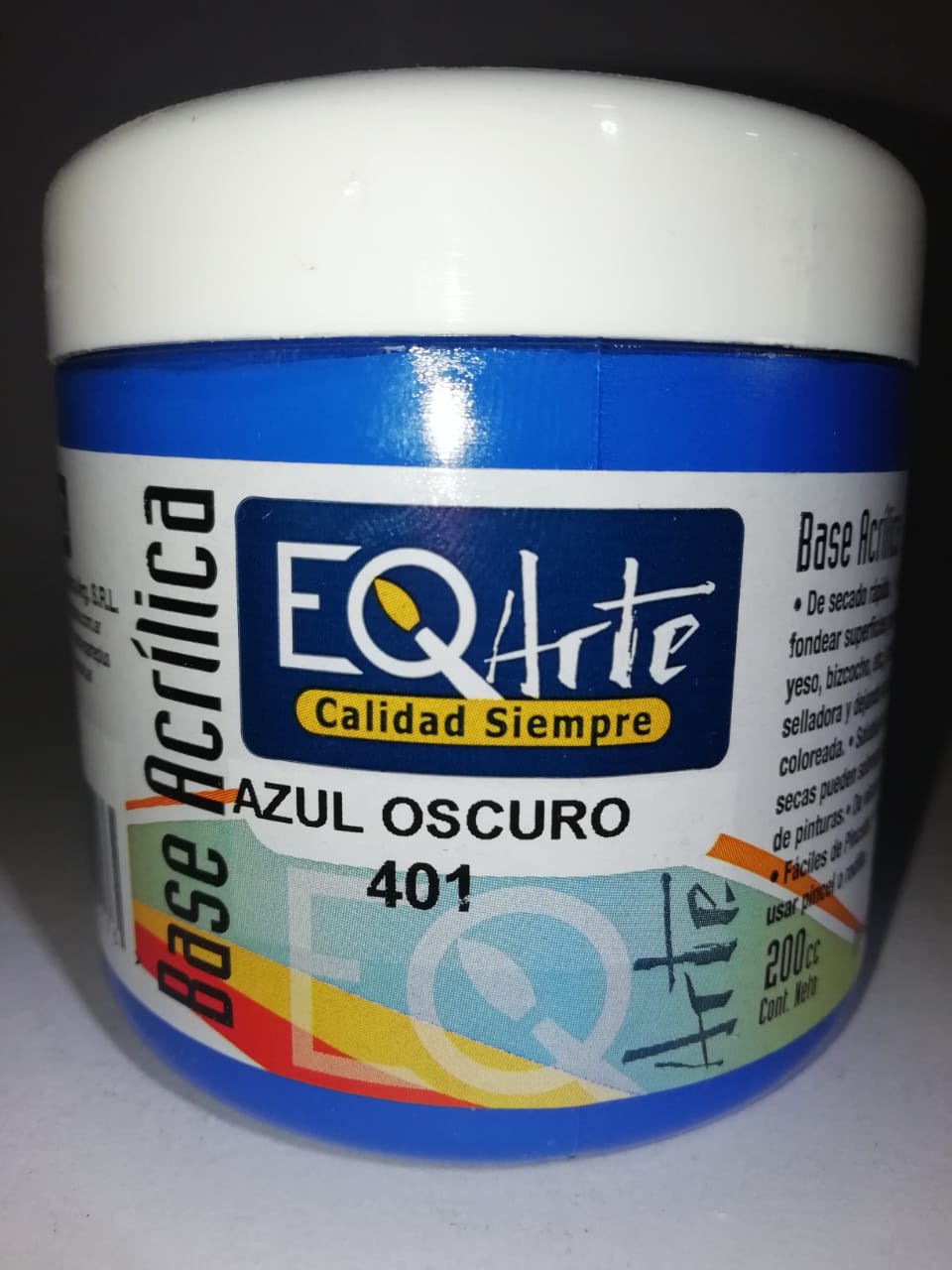 Base eq acrilica 401-azul oscuro 200cc