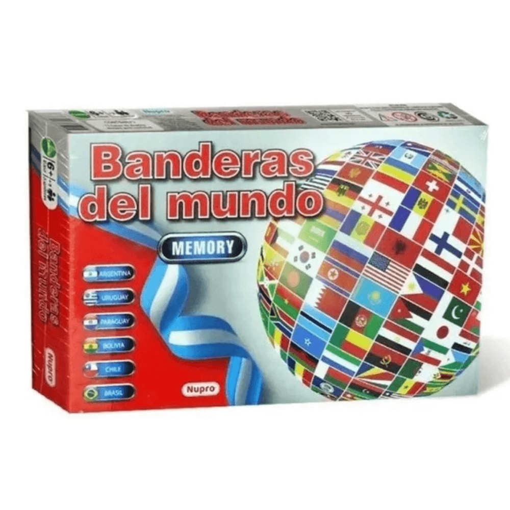 Juego de memoria: banderas del mundo