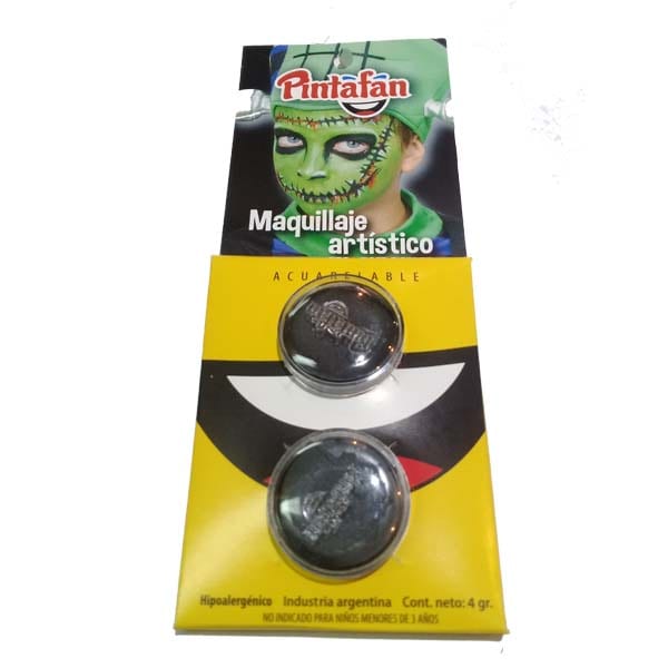 Maquillaje en pupa negro pintafan 