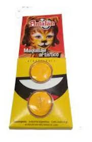 Maquillaje artistico amarillo