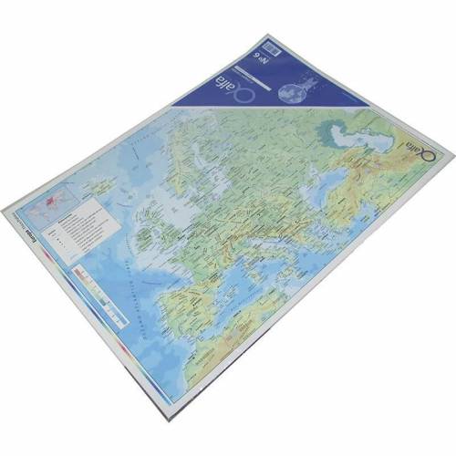 Mapa alfa europa nro 6 fisico politico 