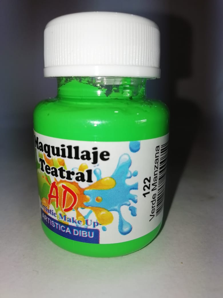 Maquillaje teatral 122- verde manzana x 40ml