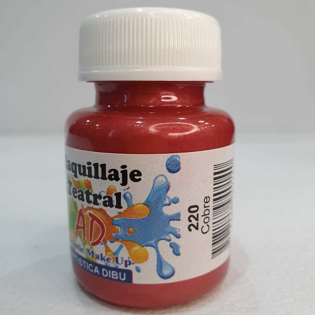 Maquillaje teatral cobre