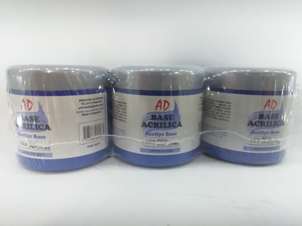 Base acrilica ad 163- azul uniforme x 200ml.
