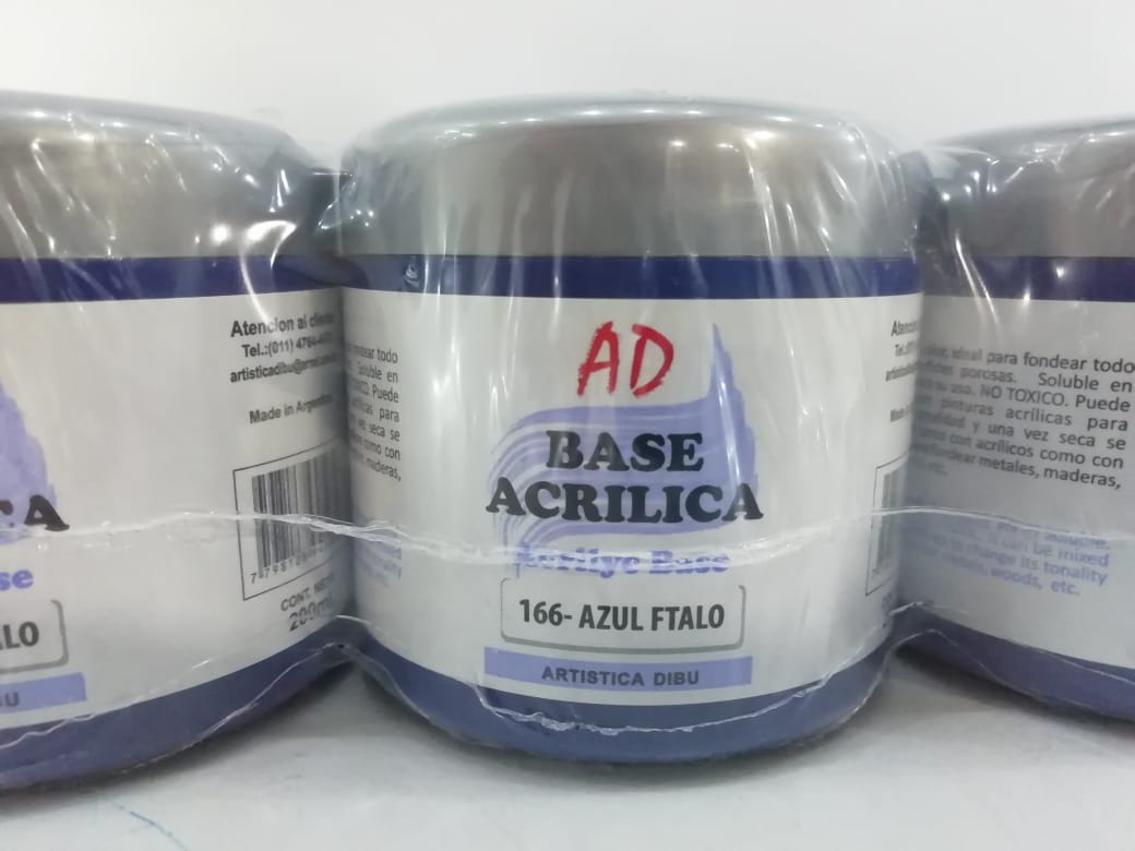 Base acrilica ad 166- azul ftalo x 200 ml.