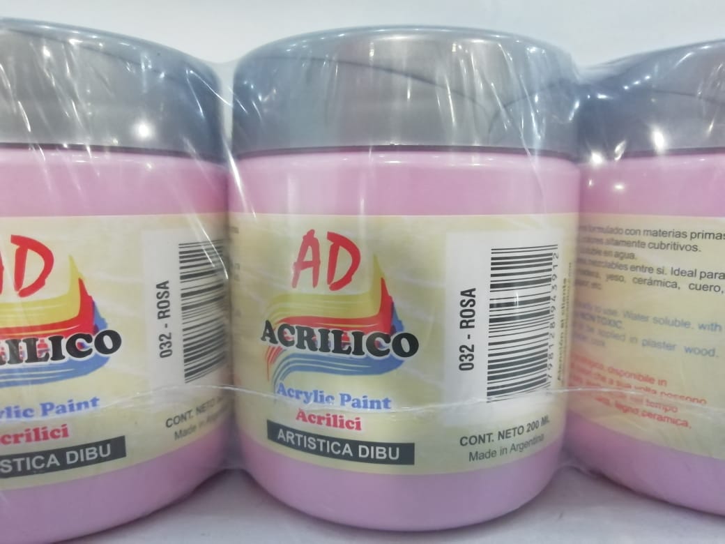 Acrilico ad 200ml 032- rosa