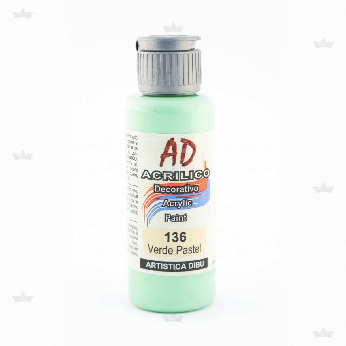 Acrilico ad verde pastel - 136 x 60 ml.