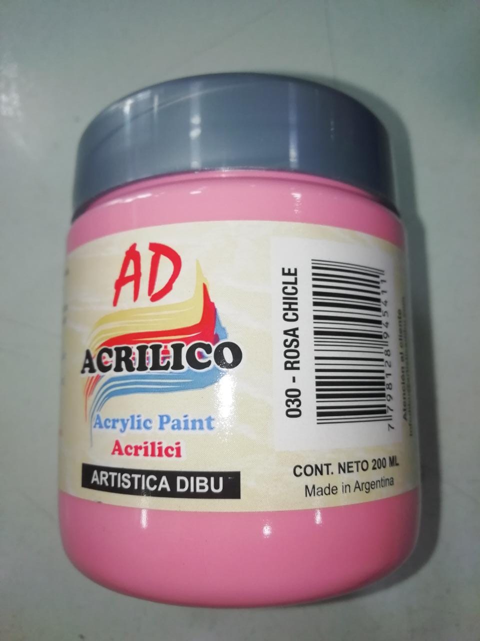 Acrilico ad 200ml 030 -  rosa chicle