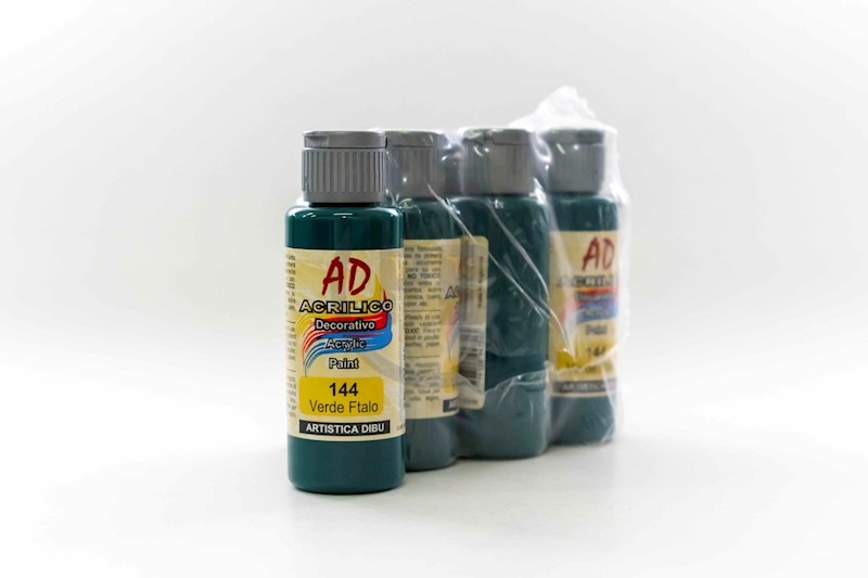 Acrilico ad verde ftalo - 144 x 60 ml.