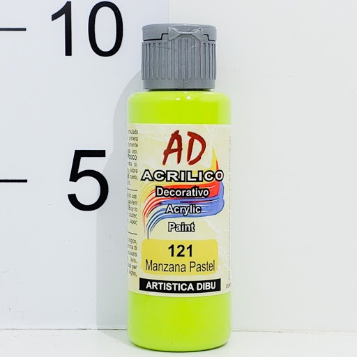 Acrilico ad manzana pastel - 121 x 60 ml.