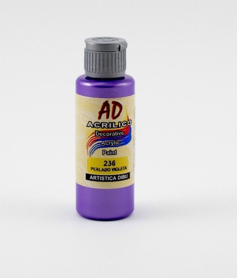 Acrilico ad violeta perlado  - 236 x 60 ml.