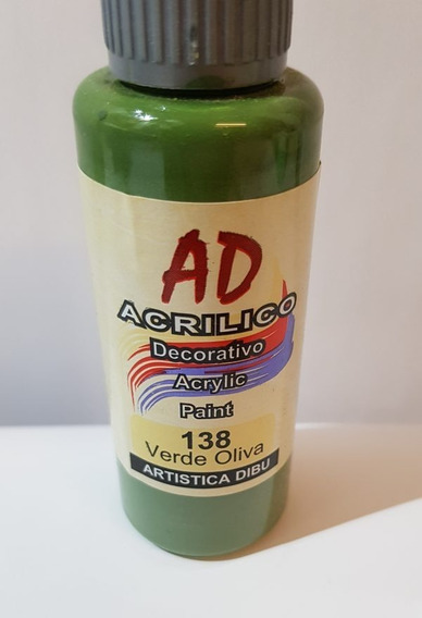 Acrilico ad verde oliva - 138 x 60ml.