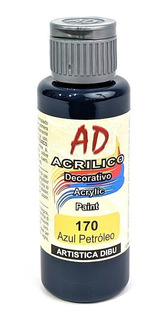 Acrilico ad azul petroleo - 170 x 60 ml.