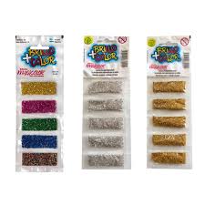 Brillantina miniglass fluo/metal. x 5