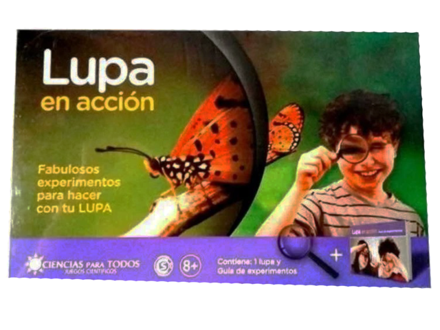 Juego de ciencias "lupa en accion"