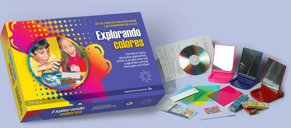 Juego de ciencias "explorando colores"
