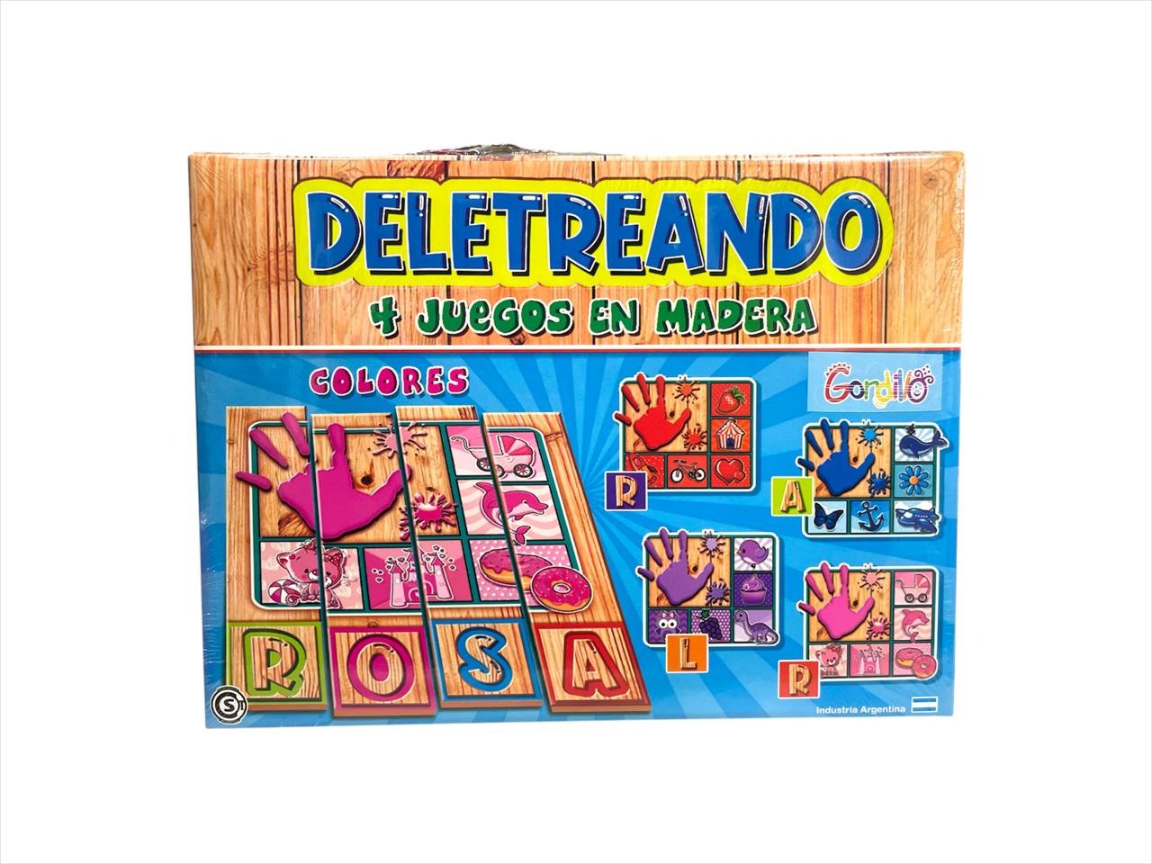 Juego de mesa deletreando de colores