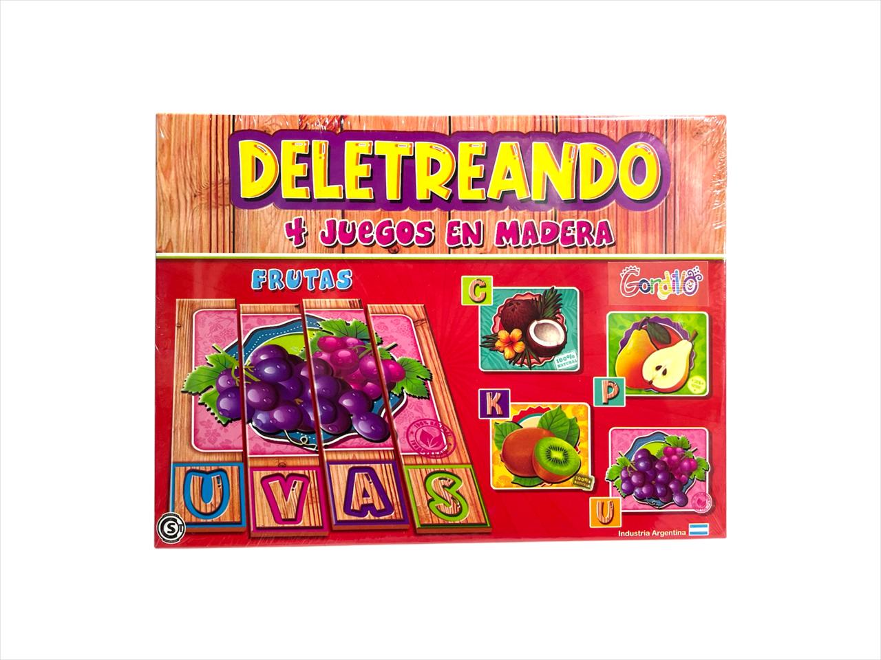 Juego de mesa deletreando de frutas