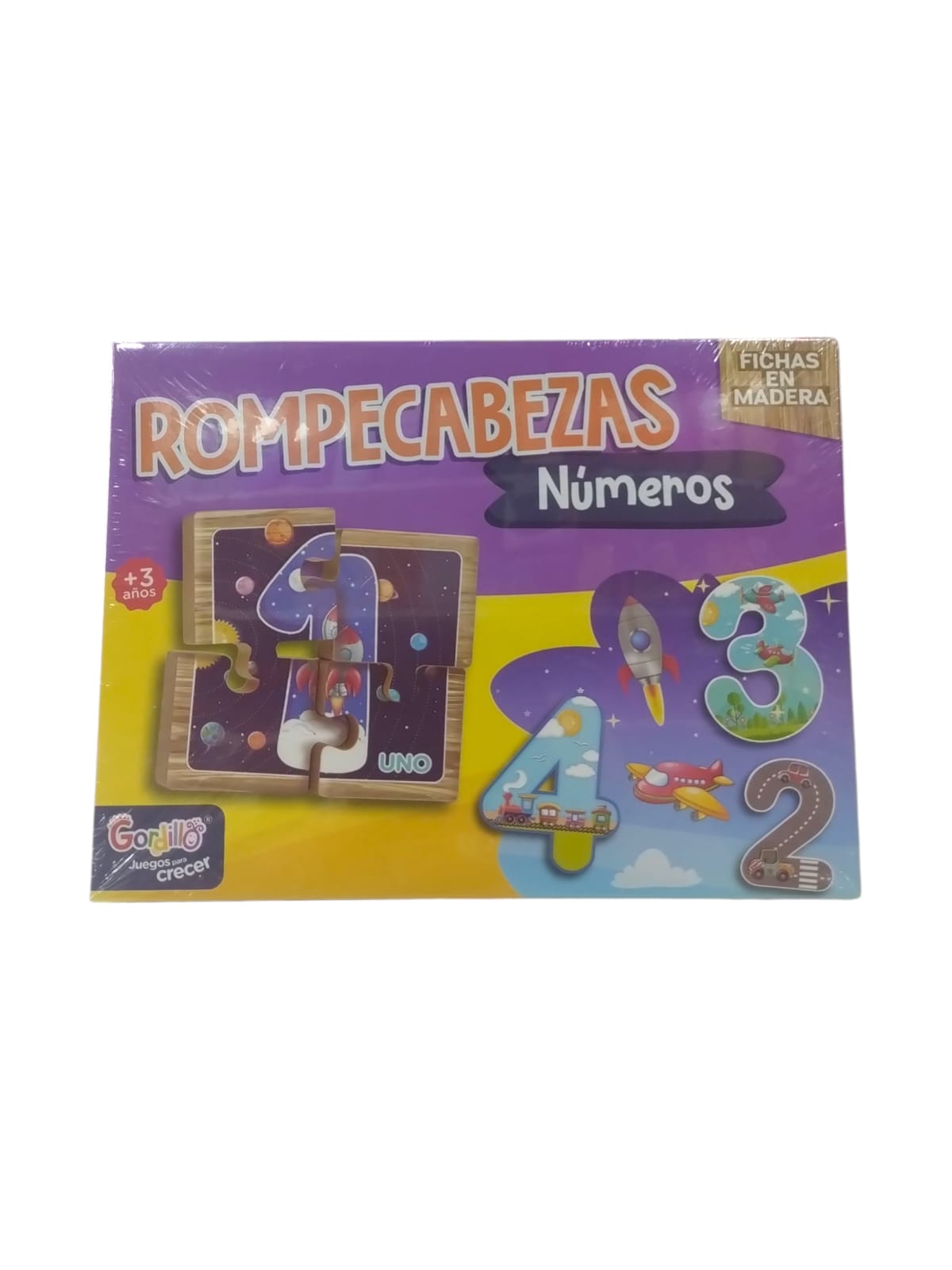 Rompecabezas de numeros de 4 piezas