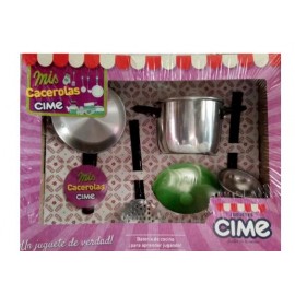 Minibateria de cocina y oficios 6 piezas mango metal!
