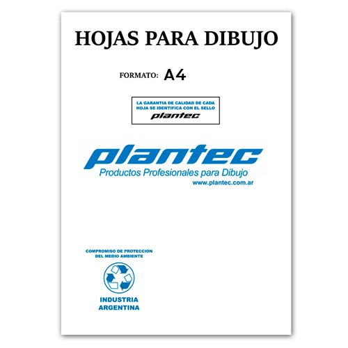 Hoja a4 plantec 106gr ( 210 x 297 ) x 10 hojas