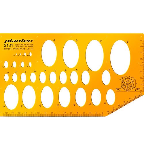 Plantilla plantec elipses isometricas 2131