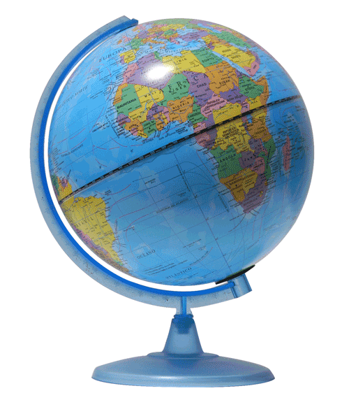 Globo glotter terraqueo luminos 20 cm. 