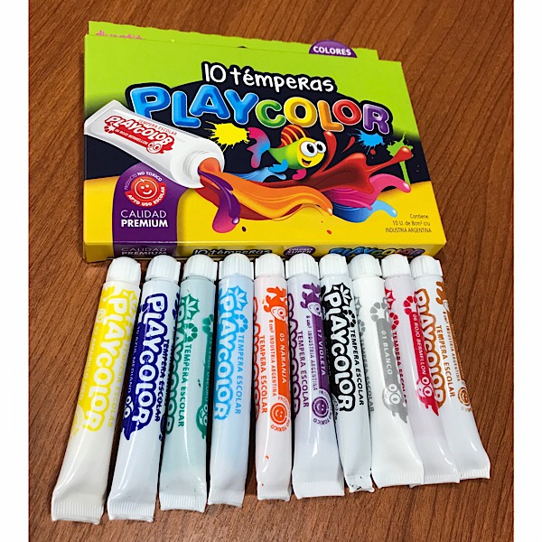 Temperas playcolor surtidas x10