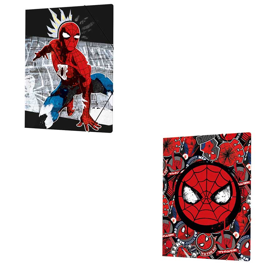 Carpeta 3 solapas con elastico oficio spiderman 