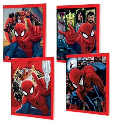Cuaderno mooving tapa flexible 16x21 48 hs spider man 
