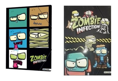 Carpeta mooving 3 solapas c/elastico ultra zombies 