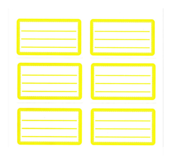 Etiquetas avery a3434 amarillo por caja