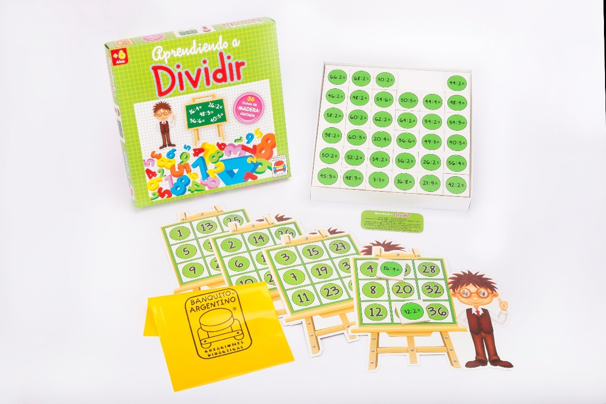 Juego "banquito" aprendiendo a dividir con victor  