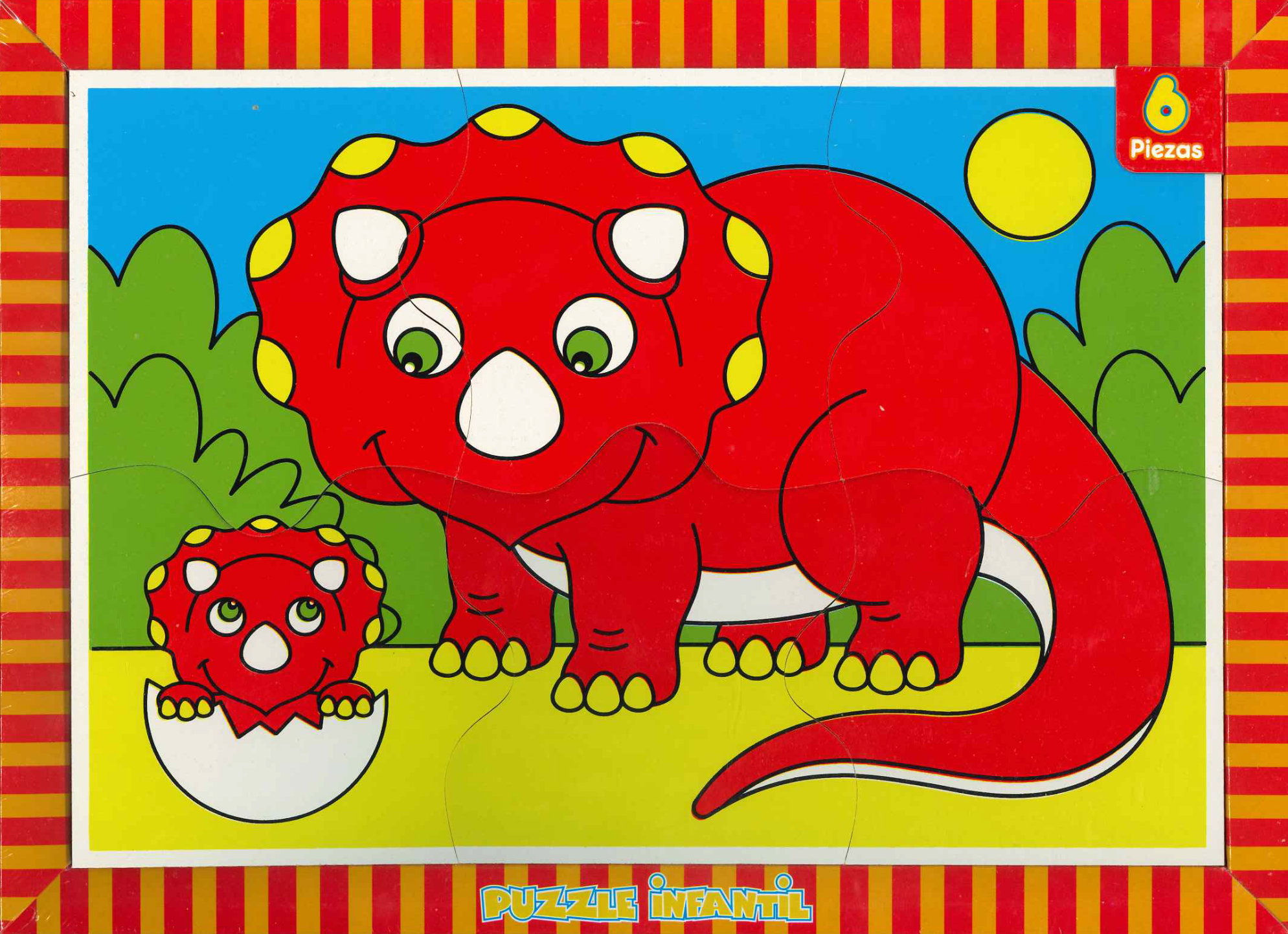 Puzzle banquito argentino infantil 8 piezas