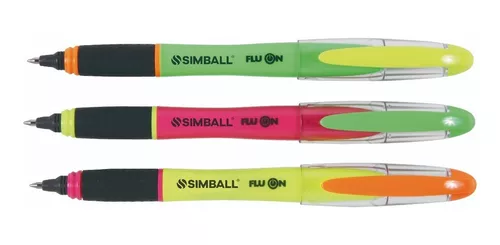 Lapicera pluma roller simball "flu on"