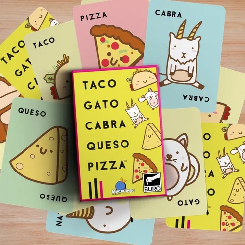 Juego de cartas taco gato cabra queso pizza