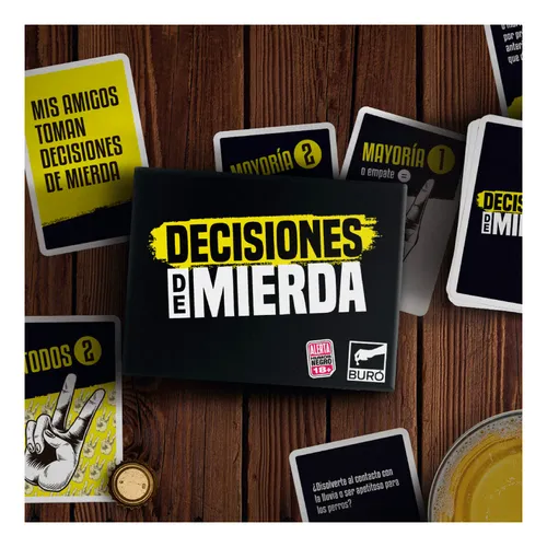 Juego de cartas decisiones de mierda