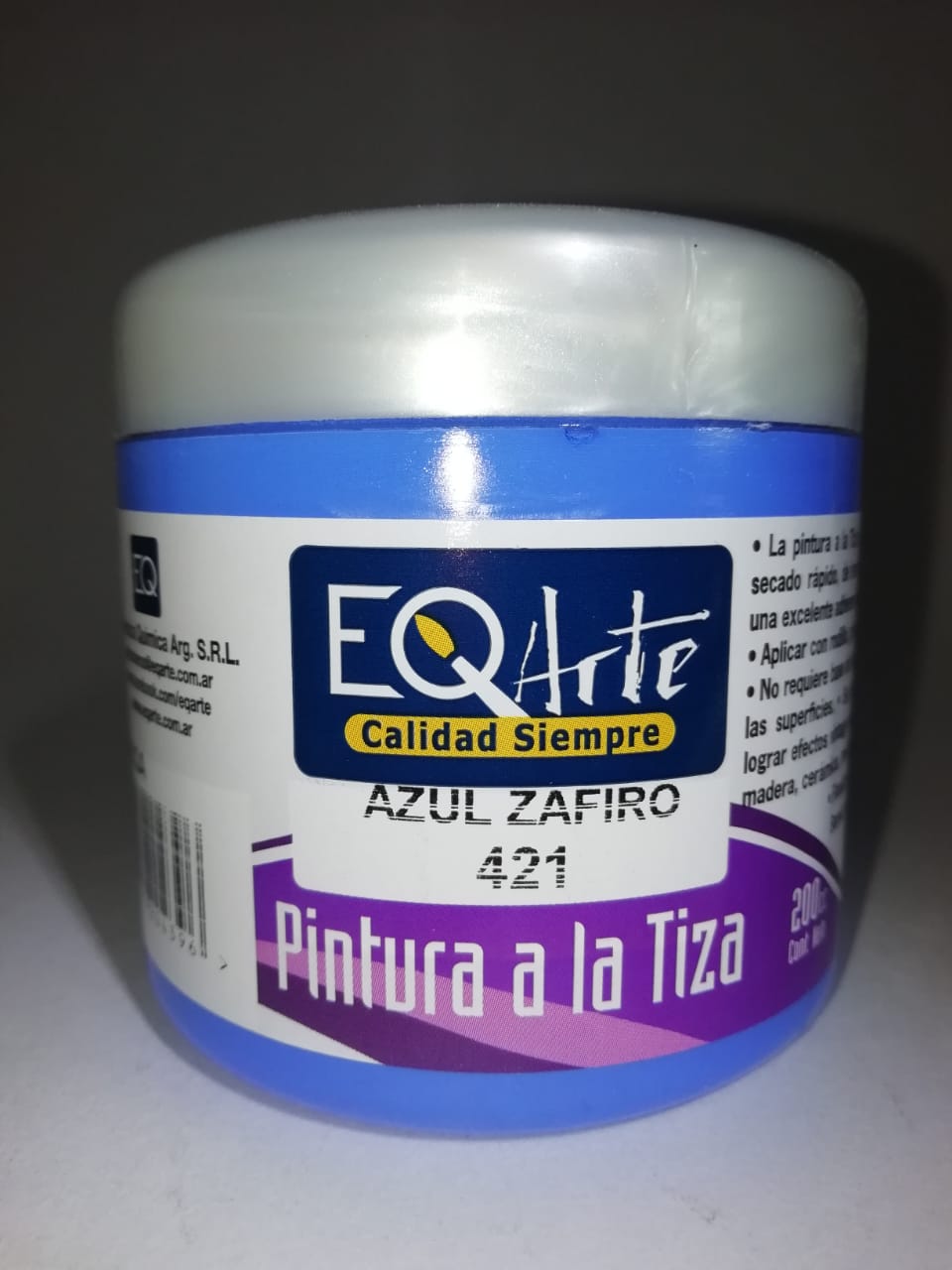 Pintura eq a la tiza 421-azul zafiro 200cc