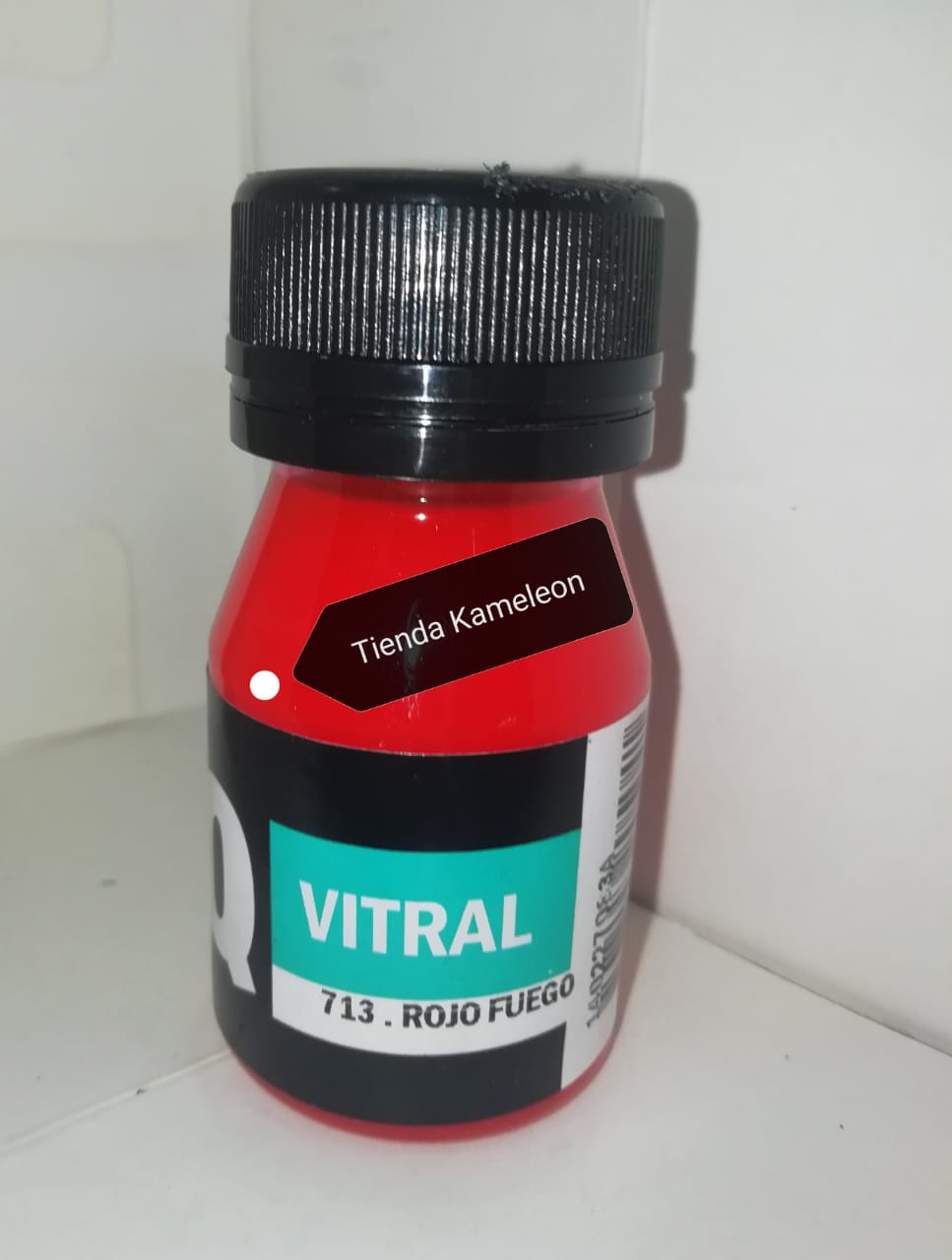 Laca vitral  eq 713- rojo fuego