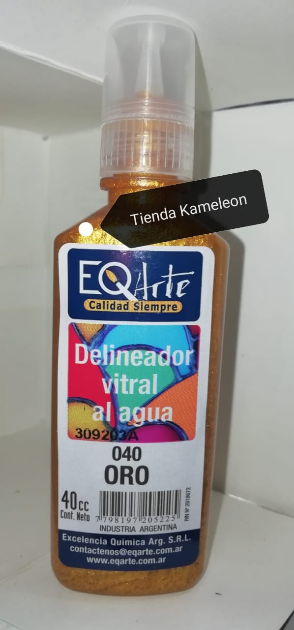Delineador vitral eq 040- dorado